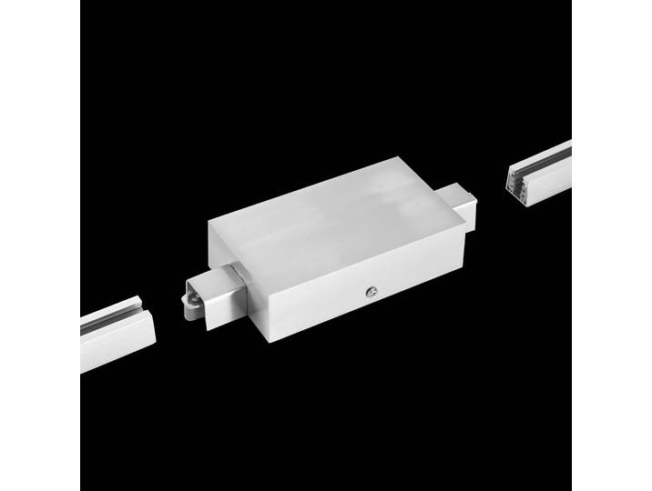 FISCHER & HONSEL HV-track4 m6 Mittel-Einspeisung, Serienschaltung MITTEINSP, alu / grau / zink, Metall, Modern