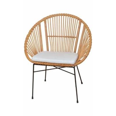 Rattanstuhl HOME AFFAIRE, gelb (honigfarben), Stühle, Rattanstuhl