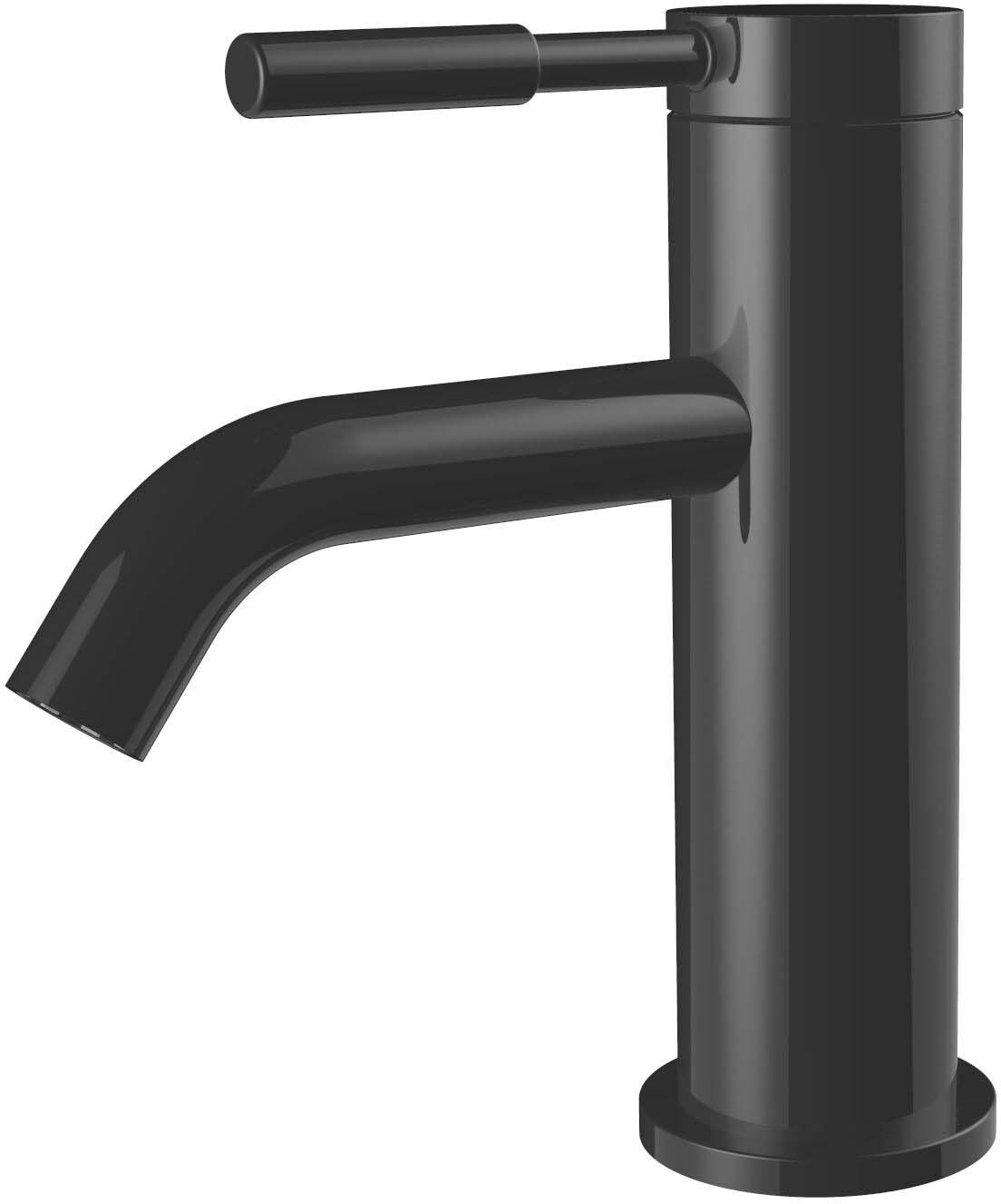 Fukana stile black mitigeur lavabo 24750702 avec garniture de vidage , noir