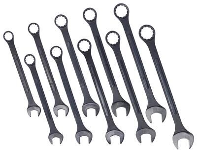 Kodotan sofa Metric Jumbo Combination Wrench Set Extra Large, 10 PC Metric Black-Oxide Jumbo Combo Wrench Set with pouch