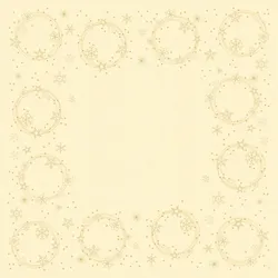 DUNI Mitteldecke Dunicel 84 x 84 cm Star Shine Cream