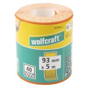 wolfcraft 1 Schleifpapierrolle Kor. K240, 5mx93mm (240) (3176000)
