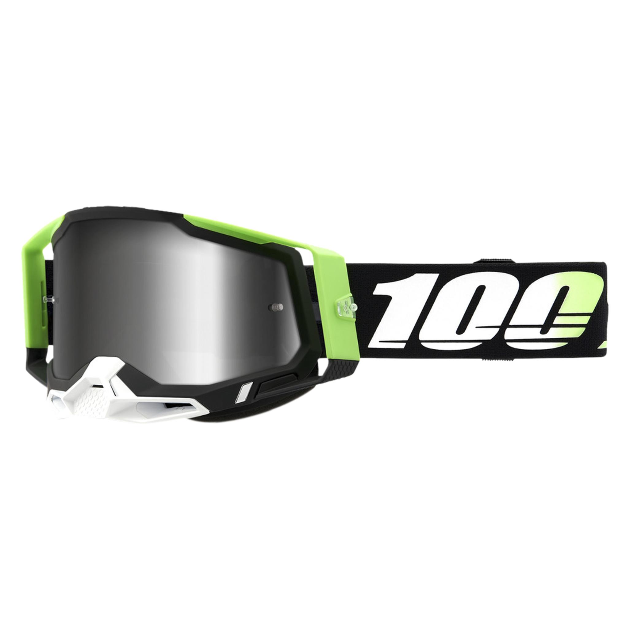 100% Racecraft 2 Goggle Kalkuta - Mirror Silver (Kalkuta, Silber) (50010-00006)