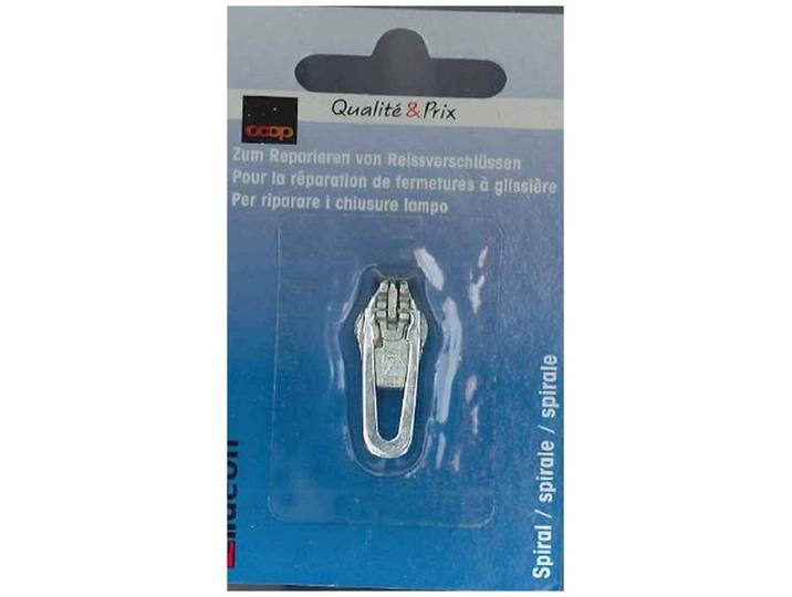Coop Reissverschluss Reparatur Kit Spiral silber 1 Stk.