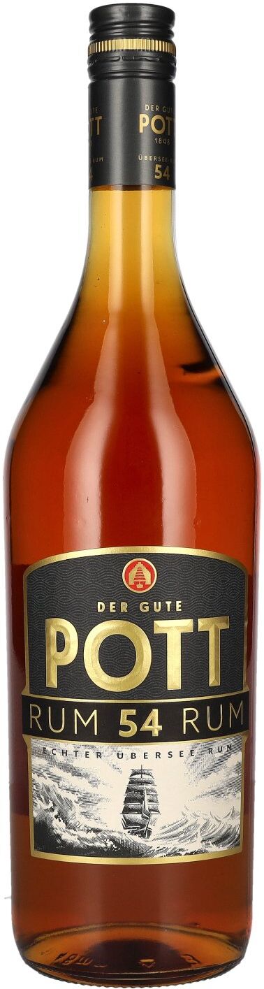 Pott Rum 54% Vol. 1l