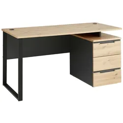 Innostyle Schreibtisch Memphis Holzoptik Eiche Artisan 170 cm