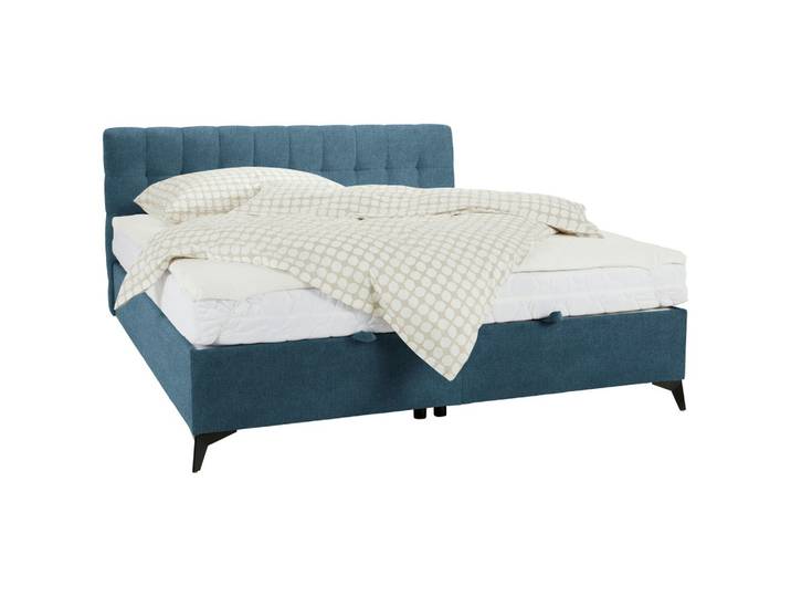 Boxbett in Hellblau ca. 160x200cm