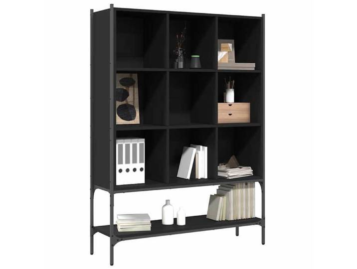 MEUBLE DE SEJOUR Noir - MODE Bibliothèque salon - noir 102x30x141 5 cm bois d'ingénierie Nettoyer facile_09_1084