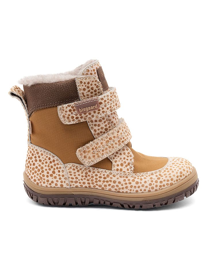 bisgaard Leder-Boots in Beige - 30