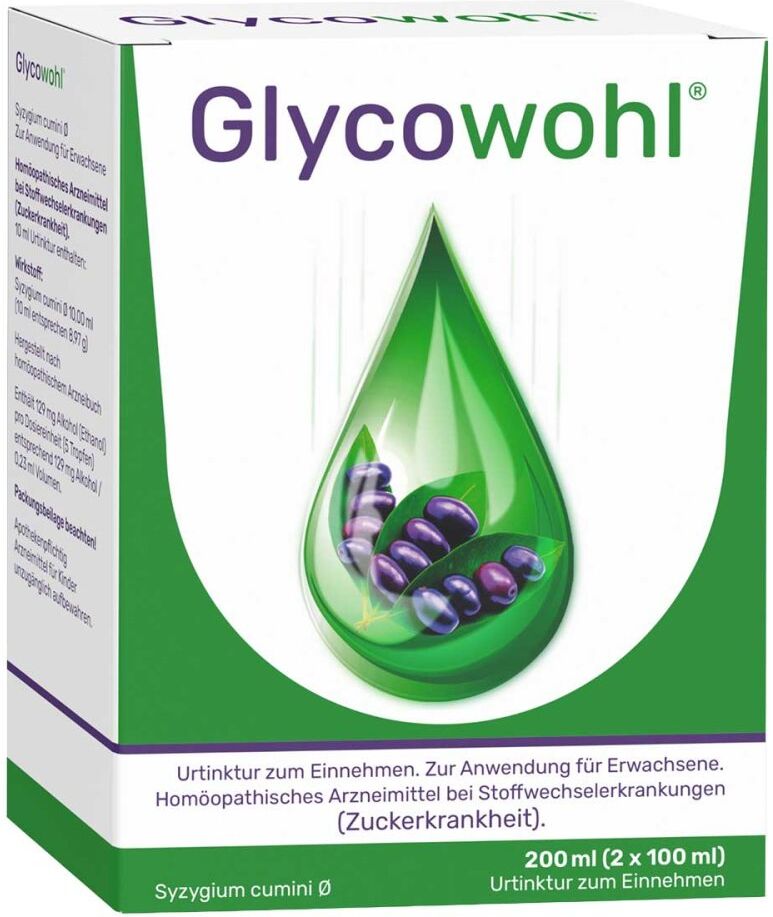 Glycowohl® pflanzliche Tropfen bei Diabetes und Blutzucker