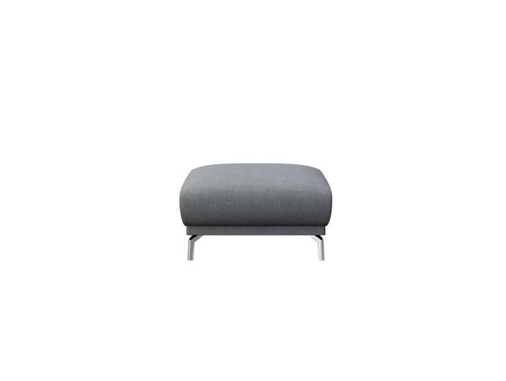 Pouf en polyester gris clair