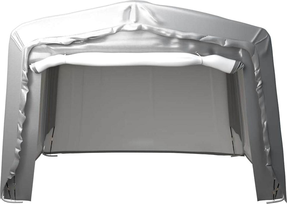 vidaXL Lagerzelt 370x370 cm Stahl Grau