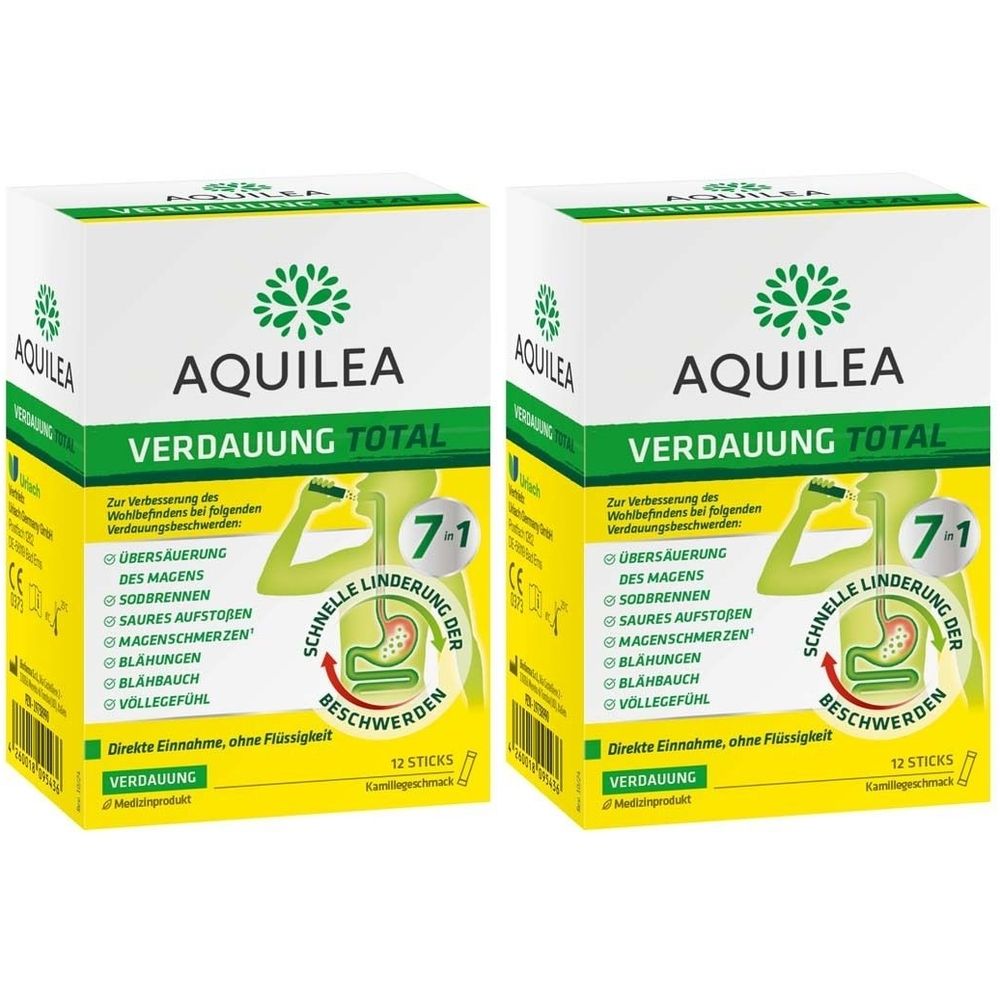 Aquilea Verdauung Total Plv.z.Einnehmen Sticks 2x 2x12 St PUE new