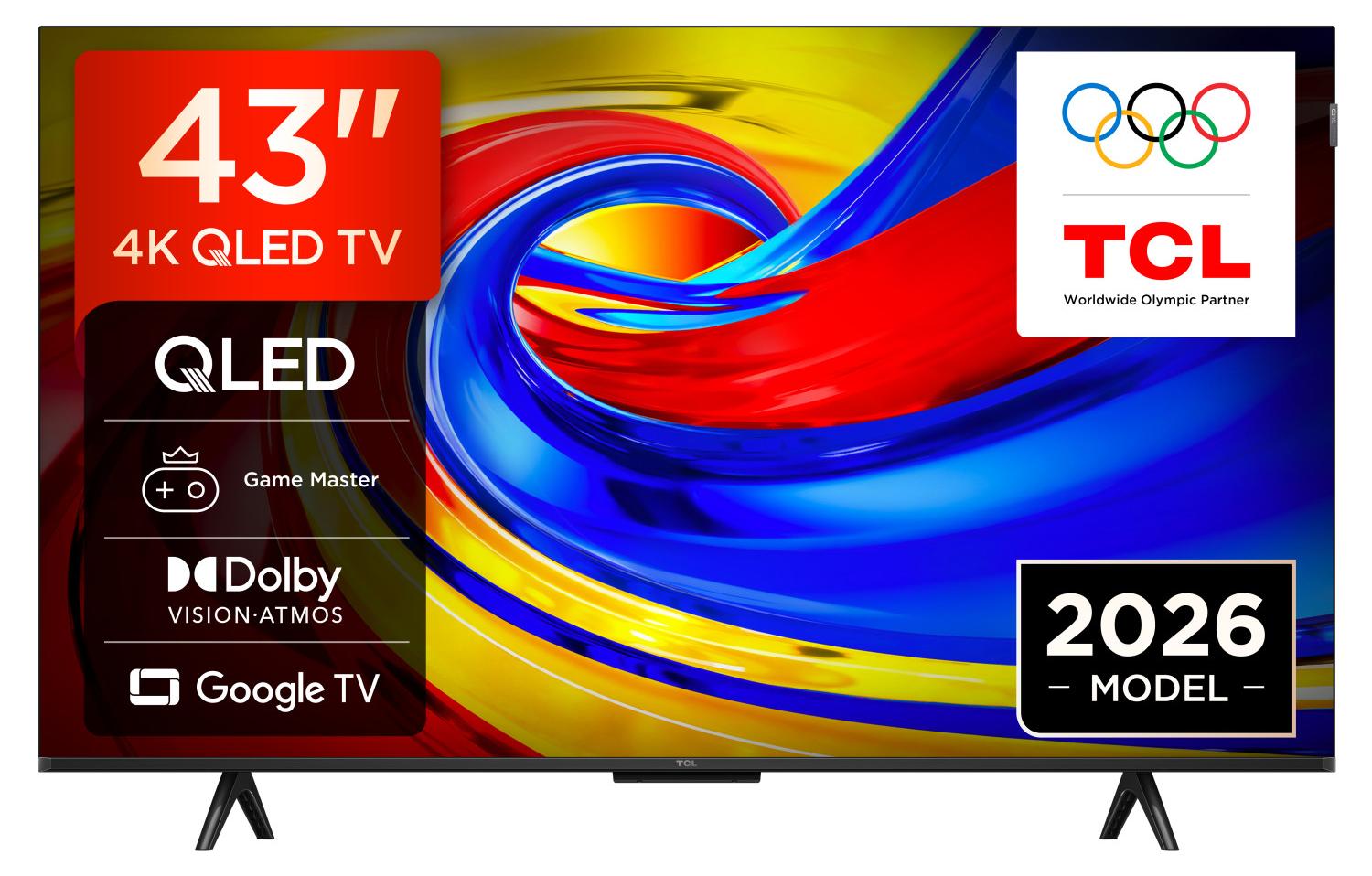 TCL P7L 43P7L, 109,2 cm (43"), 3840 x 2160 Pixel, QLED, Smart-TV, WLAN, Schwarz