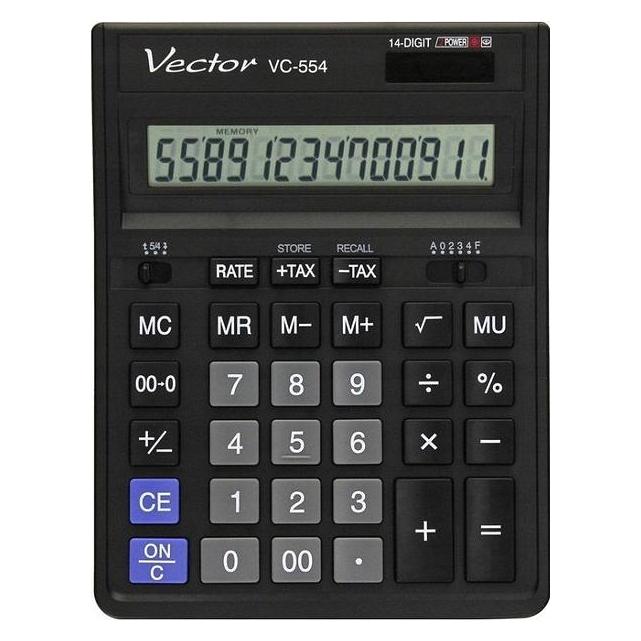 Vector Kalkulator (KAV VC-554X) (Batteriebetrieb, Solarenergie) (Vector KAV VC-554X)