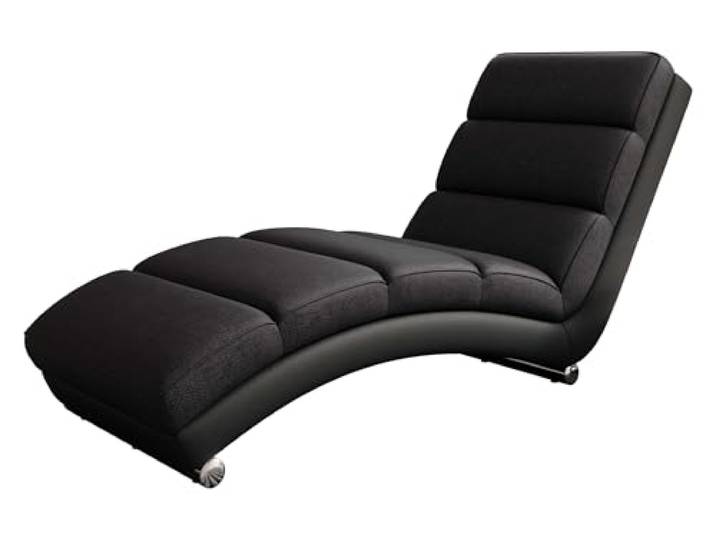 Mirjan24 Relaxliege Holiday Loungesessel Liegesessel Polstersessel Farbauswahl Relaxsessel Modern Wohnmöbel aus Kunstleder + Webstoff (Soft 011 + Lawa 07)