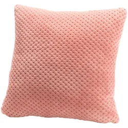 Rosa Damier-Kissen 40x40 - Quadrat Polyester Amadeus 40x8 cm