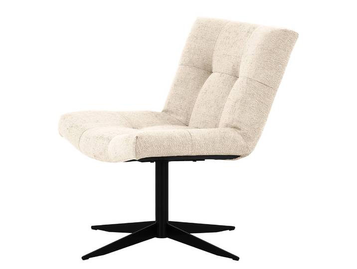 Sessel Mandes Beige/Beige Flachgewebe Tora 67 x 82 x 74cm