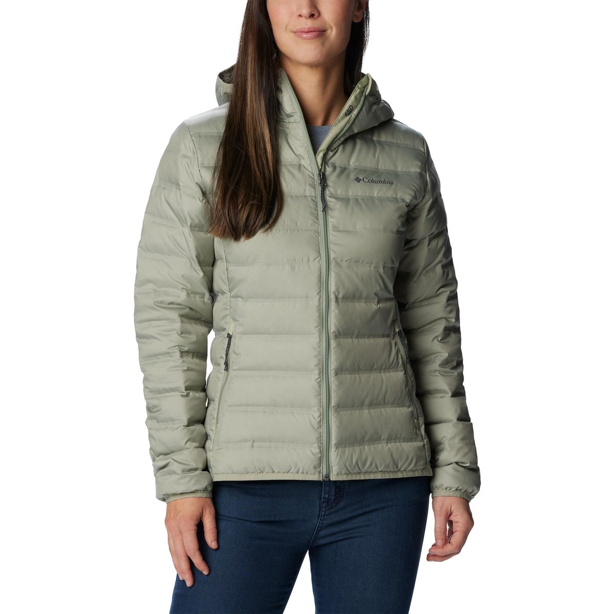 Columbia Women's Lake 22 II Down Hooded Jacket safari (348) S 208836-2088363-348-S