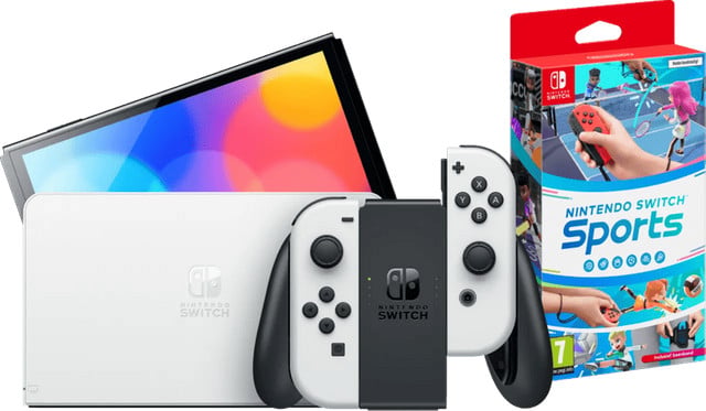Nintendo Switch OLED Wit met Nintendo Switch Sports