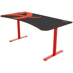 Arozzi Arena (160 x 82 cm), Gaming Tisch, Schwarz, Rot