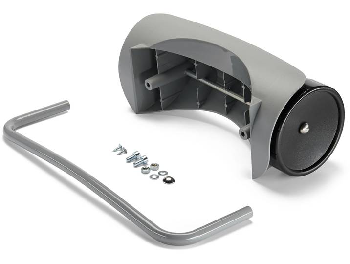Müllsackständer-Rolle HAILO Mobil-Set, Für ProfiLine WSB 120 / WSB-K / WSB Design XXXL , schwarz (schwarz, grau), B:47cm H:116cm T:53cm, Kunststoff, Möbelrollen, Müllsackständer-Rolle, Mobil-Set, grau, 2 Räder