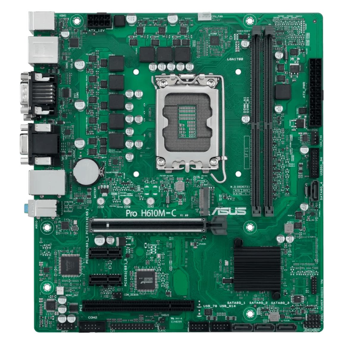 ASUS Pro H610M-C-CSM (LGA 1700, Intel H610, mATX) (90MB1AT0-M0EAYC)