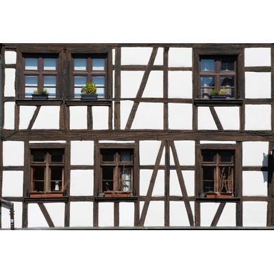 Fototapete PAPERMOON "Altes Haus", bunt, B:3,5m L:2,6m, Vlies, Tapeten