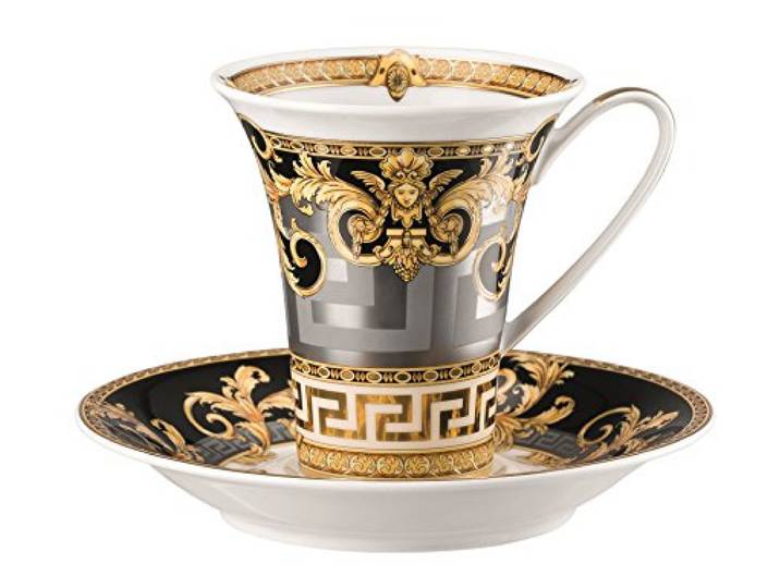 Versace by Rosenthal - Prestige Gala - Kaffeetasse mit Untertasse - 2-teiliges Set - 180 ml - Porzellan
