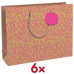 Clairefontaine 6er-Pack Geschenktasche»Néon« 37,3x11,8x27,5cm, 37.3x27.5x11.8 cm