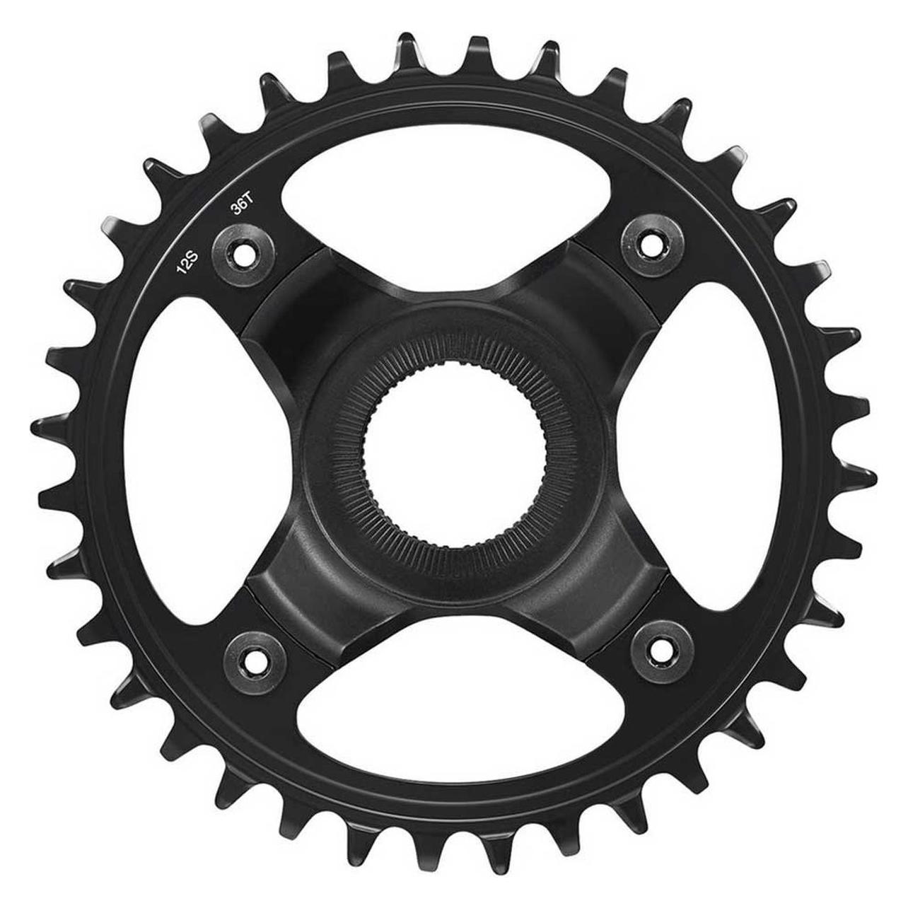 Shimano Kettenblatt STEPS SM-CRE80 38 Zä 55 mm Kettenlinie 12-Gänge schwarz (38) (ISMCRE8012B55A8XL)