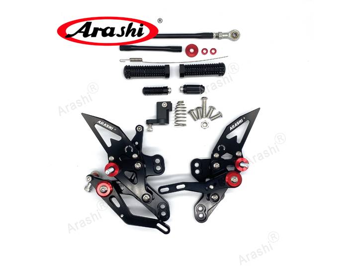 Arashi-Repose-pieds réglables pour HONDA, pédales de pilote CNC pour HONDA CB650R, CBR650R, CBR650F, 2019, 2020, 2021, 2022, 2023