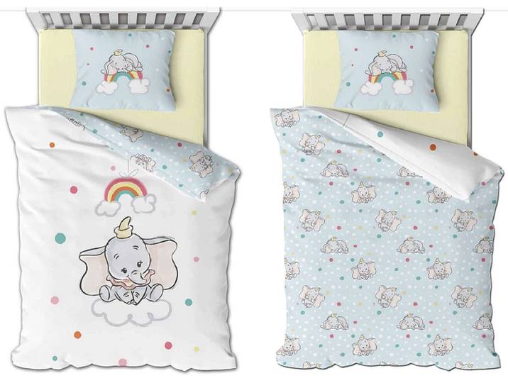 DISNEY Bettwäsche DUMBO 100x140cm + 1*40x60cm baumwolle
