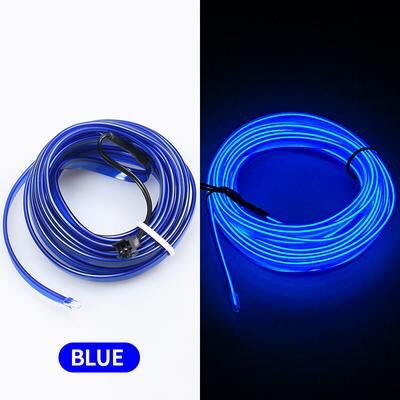 Modern Mode Marketplace Car Interior LED Strip Light Flexible USB Atmosphere Lamp For Auto Decoration blue