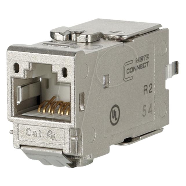 Metz Connect C6Amodul 180° - Modulare Eingabe - RJ-45 - Metallic (Packung mit 12) (Kabel Zubehör) (130B11-Z)