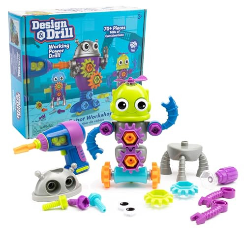 Learning Resources Design & Drill Robotworkshop Mintspeelgoed voor kinderen vanaf 3 jaar