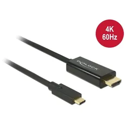 DeLOCK 85291 Videokabel-Adapter 2 m USB Typ-C HDMI Schwarz