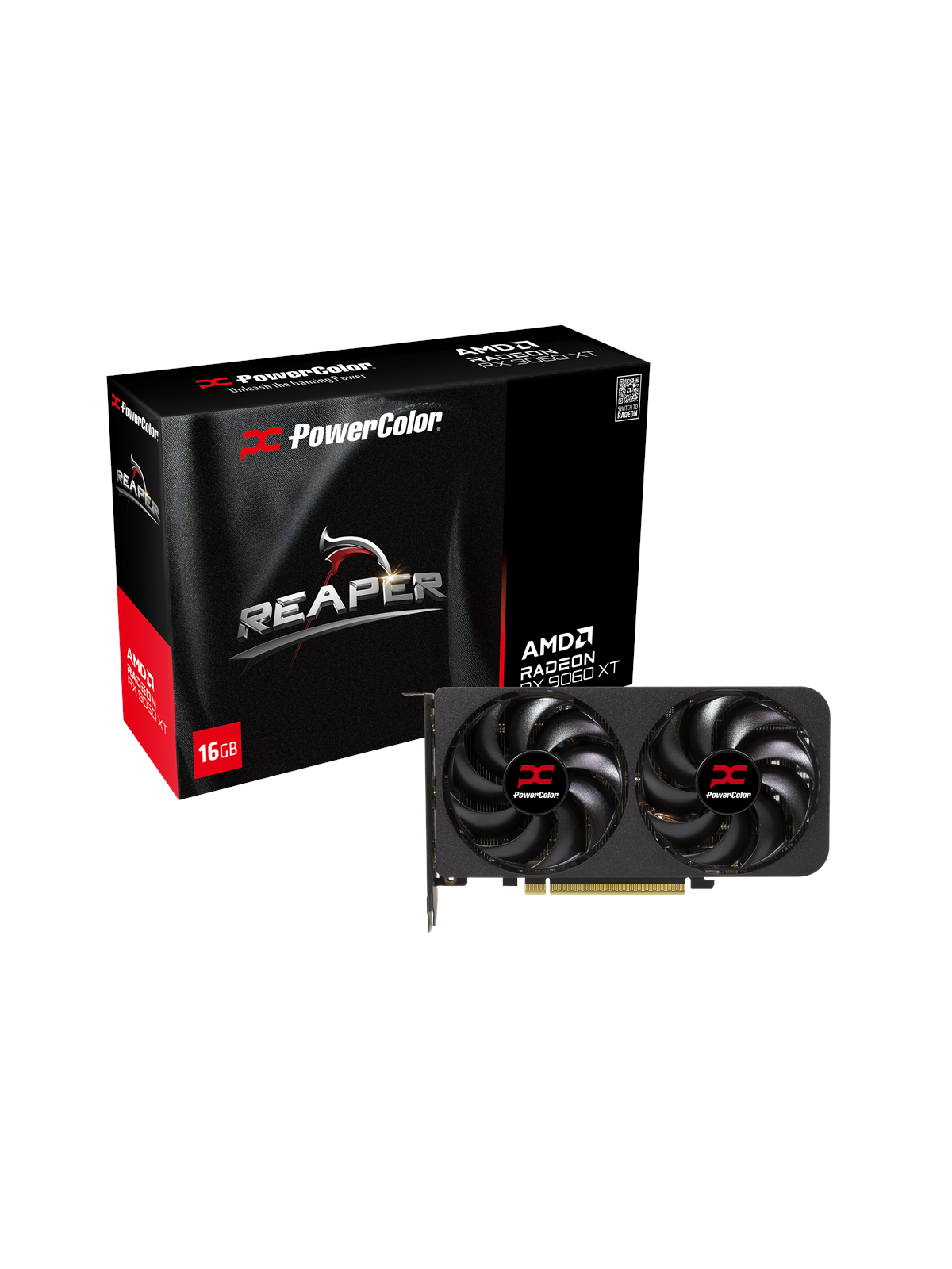PowerColor Radeon RX 9060 XT Reaper - 16GB GDDR6 RAM - Grafikkarte