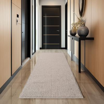 Teppich AYYILDIZ TEPPICHE "HELIX 2200 , auch als Läufer und Rund erhältlich", beige, B:80cm H:7mm L:250cm, Teppiche, Teppich, 3D-Effekt durch Cut-Loop-Webtechnik, Woll-Optik, Bouclé, Wohnzimmer