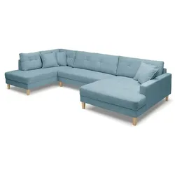 BOOOM Wohnlandschaft Donna Cord Blau Lagoon