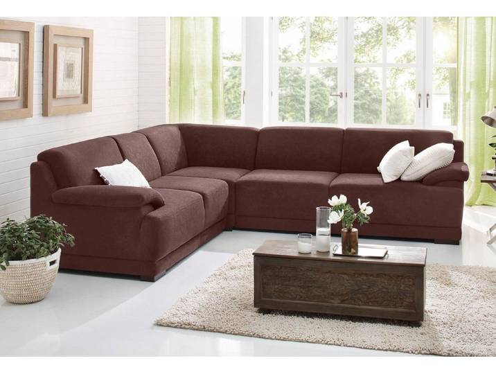 Home affaire Ecksofa Telos mit Boxspring Unterfederung für hohen Komfort, L-Form, mit Boxspring-Federung für tollen Sitzkomfort. Zeitlos und komfortabel