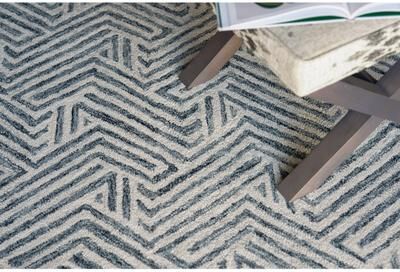 Exquisite Rugs Naturals Handmade Hand-tufted New Zealand Wool on Canvas Charcoal Area Rug
