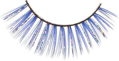 Wimpern "Lametta", blau