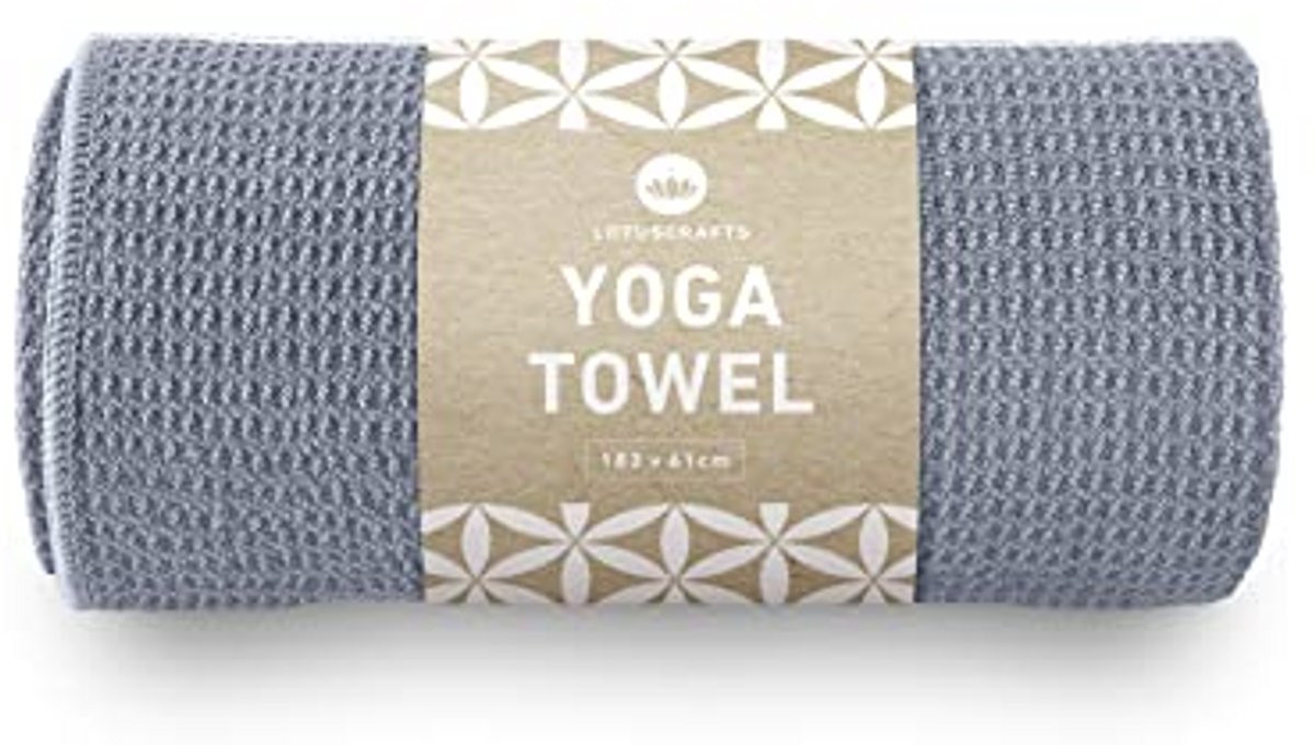 Yoga Handdoek Antislip - Sneldrogende Slipvrije Yogahanddoek voor Hot Yoga en Vinyasa Flow - 183 x 61 cm
