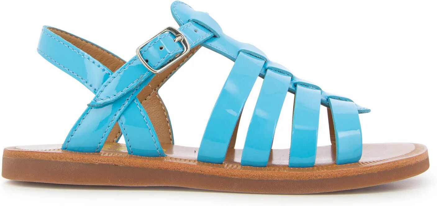 Pom d'Api Sandales Plagette Strap Bleu 26