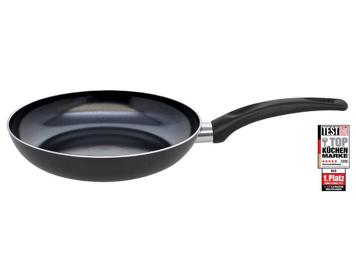 Bratpfanne ELO BASIC Prima Cucina , schwarz, H:4,5cm Ø:24cm, Pfannen, Bratpfanne, Für alle Herdarten geeignet, inkl. Induktion