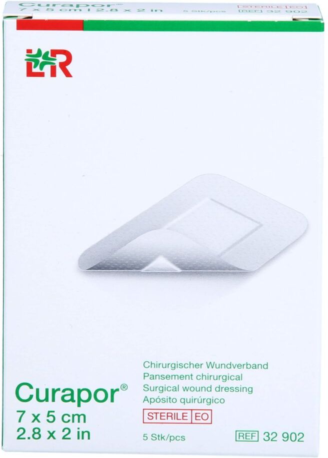 Curapor Wundverband Steril Chirurgisch 5x7 Cm