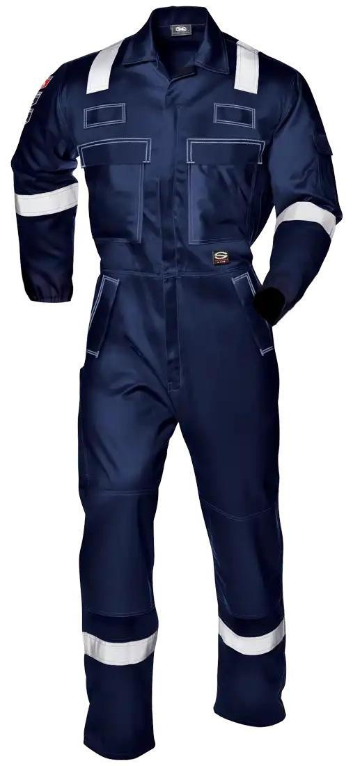 Sir Safety System Sir Safety Light Carboflame lasoverall, vlamvertragend, reflecterend, met kniezakken, maat S, blauw
