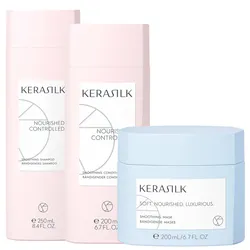 650ml KERASILK Smoothing Set (Shampoo 250ml + Conditioner 200ml + Maske 200ml)