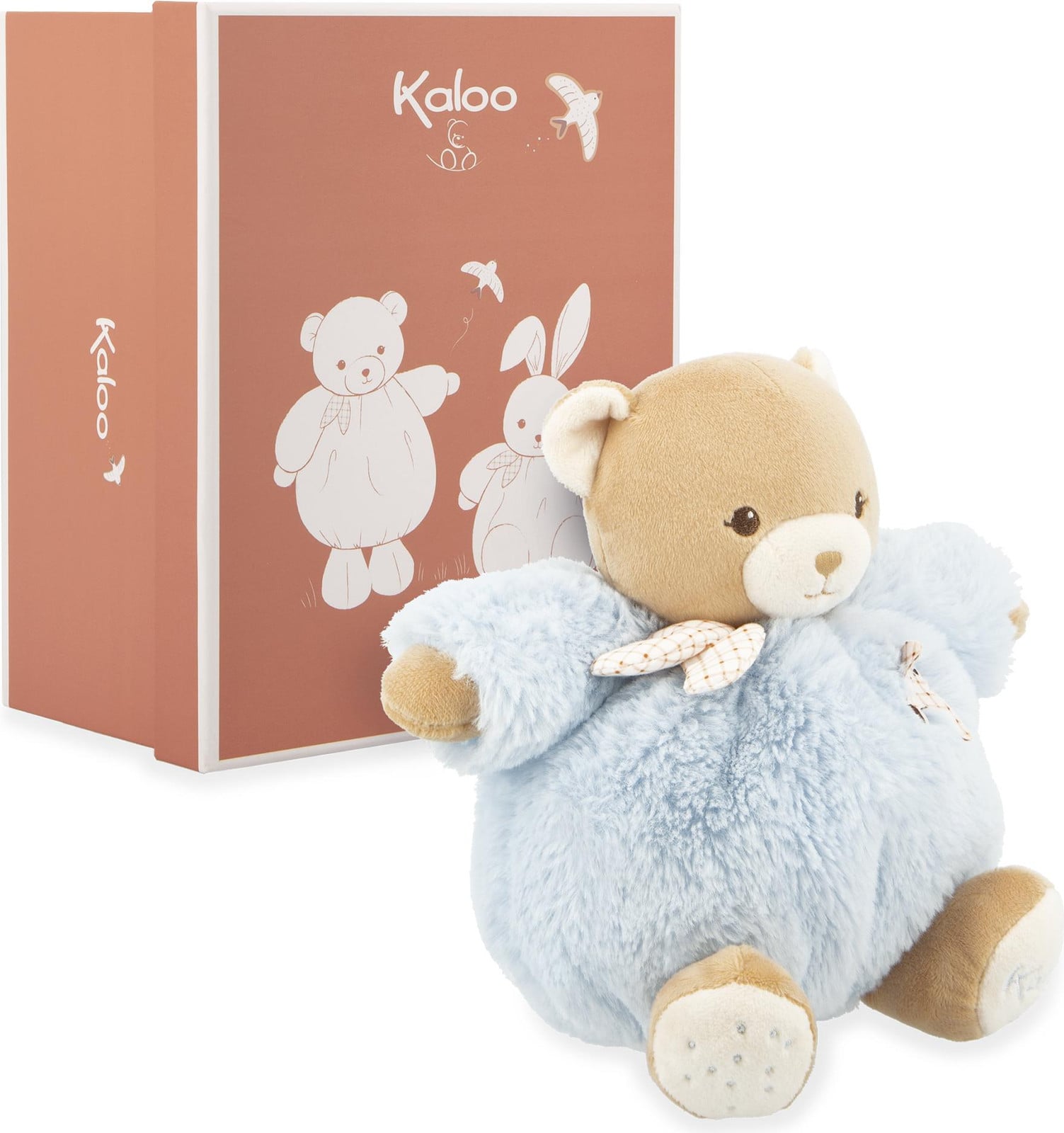 Kaloo Knuffelbeer blau - Zachte pluche knuffel voor baby's
